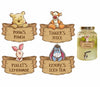 HOTIMO Pooh Drink Label Stickers Yellow