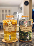 HOTIMO Pooh Drink Label Stickers Yellow