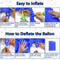 SINBEE 40 Inch Navy Blue 60 Number Jumbo Mylar Foil Balloon 2 Pack