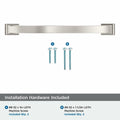 Amerock Candler Satin Nickel Cabinet Pull 7-9/16in Center-to-Center BP29350G10