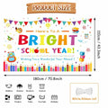 AIBIIN Back to School Photography Backdrop Black 70.8x43.3in Polyester