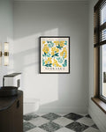 HomeArtPrint Nebraska Flower Market Art Print 8x10 Botanical Poster