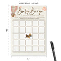 OUDIEA Baby Shower Bingo Cards Teddy Bear Hot Air Balloon 5x7 30 Count
