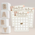 OUDIEA Baby Shower Bingo Cards Teddy Bear Hot Air Balloon 5x7 30 Count
