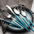 WELLIFE 120pcs Rose Gold Plastic Cutlery Set Forks Knives Spoons Party