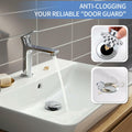 AUPHTIR Universal Bathroom Sink Stopper Pop Up Drain Plug 1.06-1.80'' Silver