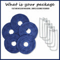 MONBASA 12 Inch Blue Japanese Paper Lantern Lamp Set of 5