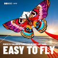 DoinFly Butterflys Kids Kite Easy Fly w/ 328ft Line & Winder Red 1 Pack