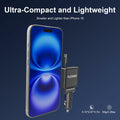 Flexino Ultra-Slim 3-Port USB C Car Charger Black 2 Pack for iPhone Galaxy Pixel