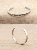 FEELMEM Friendship Cuff Bangle Bracelet Girlfriends Sister Silver