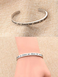 FEELMEM Friendship Cuff Bangle Bracelet Girlfriends Sister Silver