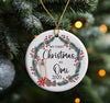 AnhTram97 My First Christmas As Omi 2025 Ornament Ceramic White Both Sides