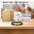 M SHUYUN Tiger Eye Men's Adjustable 8mm Beaded Lava Rock Bracelet