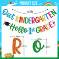 Firefairy Kindergarten Graduation Banner Pre-strung Colorful Glitter Cardstock