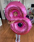 40in Pink Number 9 Balloon Large Foil Birthday Decoration for Men Women Kids