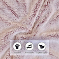 longmaya Plush Cozy Fleece Throw Blanket Brown 60x80 Soft Lightweight