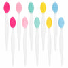 BEVTEE Lip Scrub Brush 10PCS Set Silicone Double-Sided Exfoliator Pink Mint