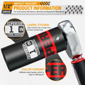 Aiourx 1/2" Drive Impact Socket 1" Deep 6 Point CR-V SAE for Car Repair