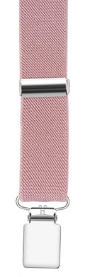 Pzle Boys' Bow Tie and Suspenders Set Adjustable Elastic 30 Inches Blush Pink