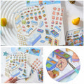 Zxvskr 8 Sets DIY 3D House Stickers Cartoon Colourful Convenience Fruit Flower
