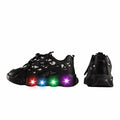 VRYUZHOU Children's Shining Party Sneakers Christmas Cartoon Black Size 7