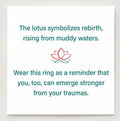 XMTYQ S925 Silver Lotus Flower Zircon Inspirational Ring Silver