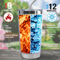 LLKJHGE Scorpio Zodiac 20oz Stainless Steel Insulated Tumbler with Lid