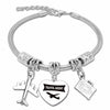 DlaeKua Travel Lover Stainless Steel Bracelet Women Memories Along The Way
