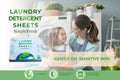 Simple Fresh Laundry Detergent Sheets Fragrance Free 50 Loads Pack of 25