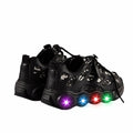 VRYUZHOU Children's Shining Party Sneakers Christmas Cartoon Black Size 7