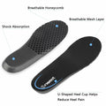 riemot Arch Supports Orthotics Sport Shoe Insoles 2 Pairs Grey Size US14/EU47