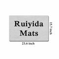 Ruiyida Funny Letter Print Door Mat Rubber Indoor Non-Woven 23.6x15.7