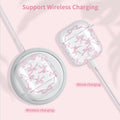 Reownest AirPods Pro 2 Case Soft Clear Bow Pattern Shockproof Keychain Cover