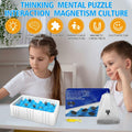 COVBOARD Magnetic Chess Game Tabletop Strategy Family Fun with Rope Sponge