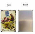 GCOCL Western Cowboy Vintage Movie Poster Metal Tin Sign Red 8x12 Inches