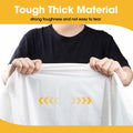 Niuara White Plastic Table Cloth 54x108in Rectangle 4 Pack Waterproof