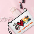 Gostop Texas State Cosmetic Bag Peace Love Texas Makeup Zipper Pouch