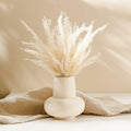 uxcell Faux Pampas Grass 17in 6 Stem 4pcs Red Brown Decor Wedding Home