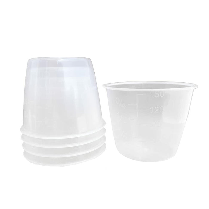 5 Pack 160ml Rice Measuring Cups Clear Plastic for Rice & Dry Ingredients