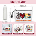 Gostop Texas State Cosmetic Bag Peace Love Texas Makeup Zipper Pouch