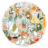 riduk 124Pcs Boho Floral Vinyl Waterproof Stickers for Journaling DIY Decor