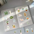 riduk 124Pcs Boho Floral Vinyl Waterproof Stickers for Journaling DIY Decor