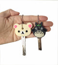 ZJU Cartoon Keyring Key Holder 14pcs Multi Color Metal 2in Animal Style
