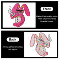 ELEFOCUS 16Pcs Pink Iron-on Patches Applique for Clothing