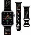 GSDUGYBG Sports Silicone Watch Band Waterproof Black Compatible 38-49mm