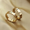 YNAAIAA 18K Gold Silver Diamond Cubic Zirconia Promise Ring Gold 10