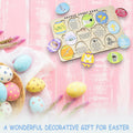 KATINAT Easter Story Wooden Eggs Set 12pcs Easter Story Puzzle Small
