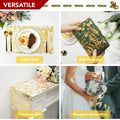 Deconovo Gold Sequin Table Runner 9FT 2PCS Polyester Kitchen Party Decor