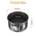 uxcell 4 Inch Nonstick Springform Pan Removable Bottom Leakproof Black 1pcs
