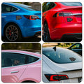 Tesla Bumper Sticker Anti Elon Musk 2 Pack 4x2.7in Black Reflective Vinyl